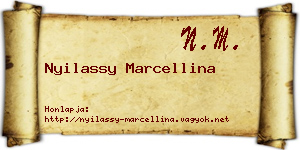 Nyilassy Marcellina névjegykártya
